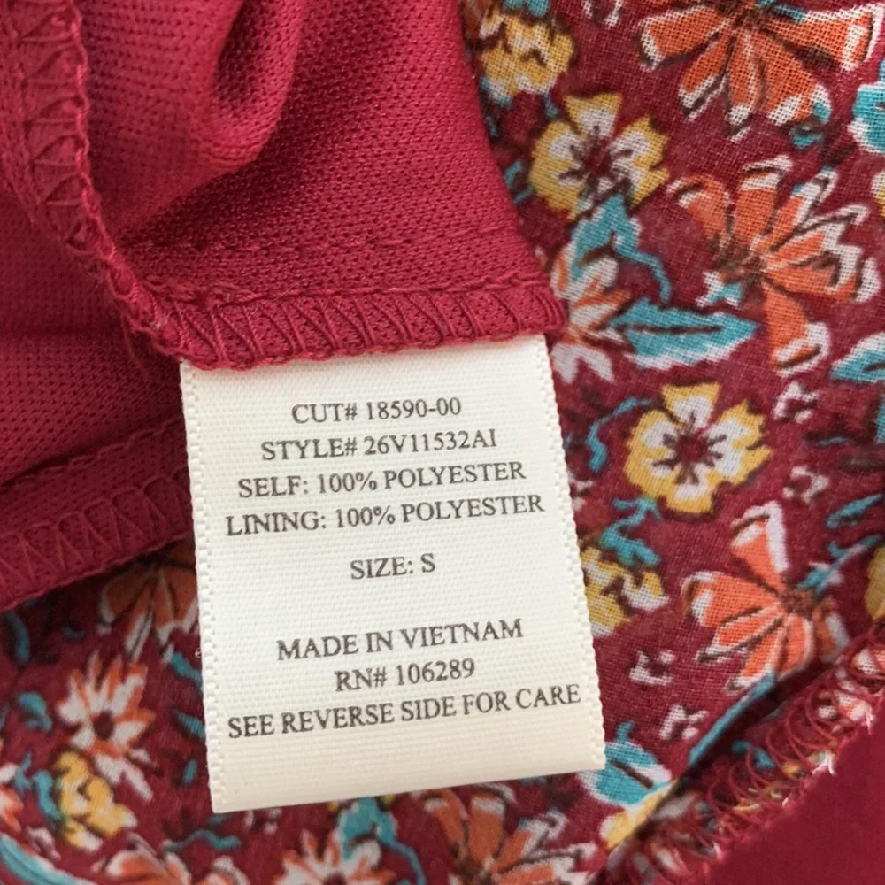 EUC Rowa mini dress with smocked skirt size S - Picture 6 of 6